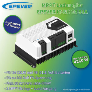 EPEVER MPPT Laderegler IT-NC G3-80A (4,3 kWp)