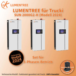 3er Set Lumentree SUN 2000 für Trucki - Set für 3 Phasen
